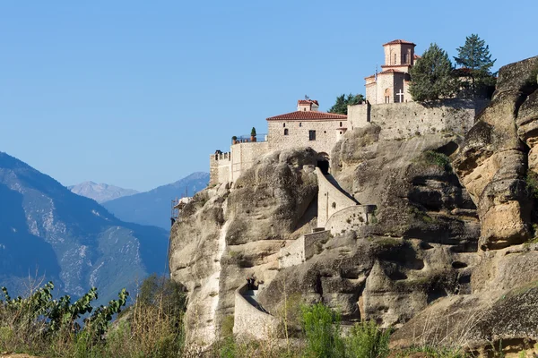 Il Monastero di Varlaam, in Grecia. Il Monastero Sacro di — Foto Stock