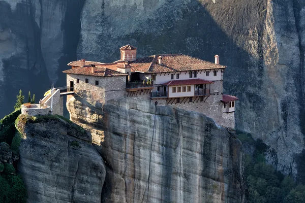 Byla nalezena svatý klášter Rusanu sv. Barbory, v Řecku, — Stock fotografie