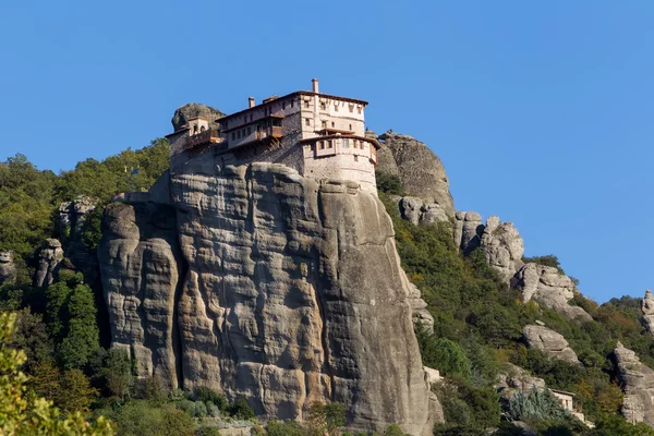 O monastery holy de Rousanou St. Barbara, em Greece, foi encontrado — Fotografia de Stock