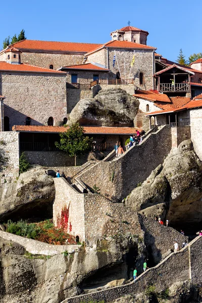 The Holy Monastery of Great Meteoron, in Greece. This is the lar — Stock Photo, Image