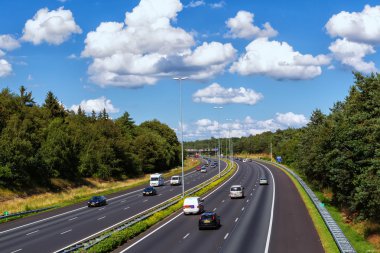 Doorwerth Hollanda yolların görünümü. İle 139,295 km 