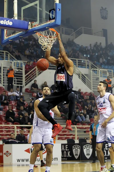 PAOK THESSALONIKI vs BUDUCNOST VOLI PODGORICA EUROCUP GAME — Stock Photo, Image