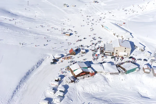 Vista aérea de la estación de esquí Falakro, en Grecia . — Foto de Stock