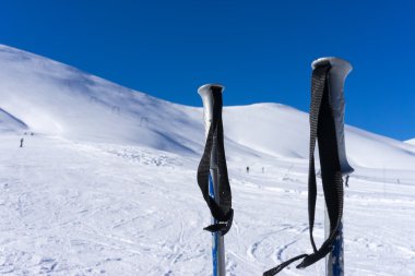 Falakro, Yunanistan dağda Kayak direkleri.