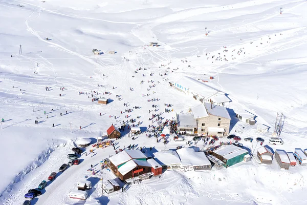 Vista aérea de la estación de esquí Falakro, en Grecia . — Foto de Stock