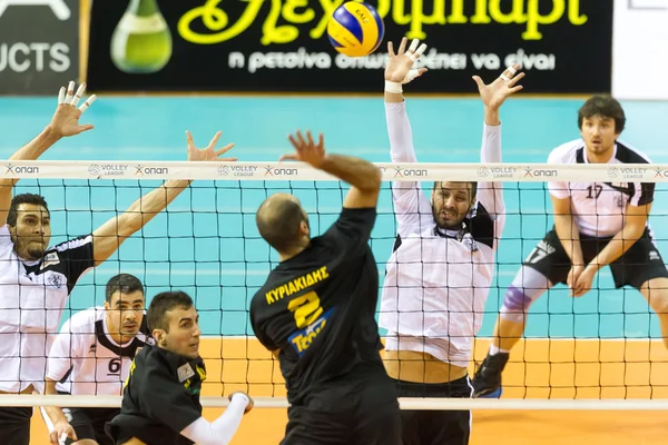 PAOK ARIS GREEK VOLLEY LEBIH — Stok Foto