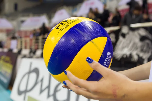 Paok aris griechischer volleyball liga — Stockfoto