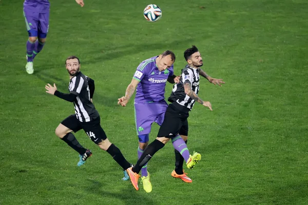 PAOK Rakip Panathinaikos Yunan Superleague — Stok fotoğraf