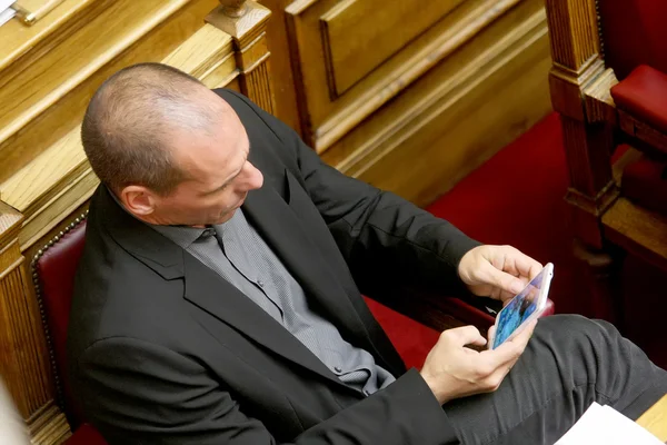 Finance Minister Yanis Varoufakis of Greece — Stock Photo, Image