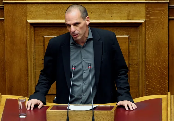 Finance Minister Yanis Varoufakis of Greece — Stock Photo, Image