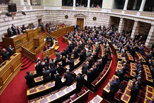 Greek parliament session — Stock Photo, Image
