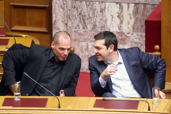 Алексей Ципрас провел переговоры с министром финансов Янисом Варуфакисом
