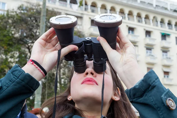 PARTIAL SOLAR ECLIPSE OVER GREECE — Stock Photo, Image