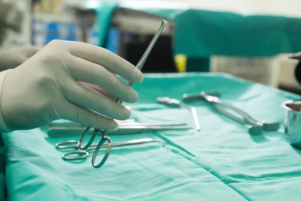 Different surgical instruments in the operating room — Stock Photo, Image