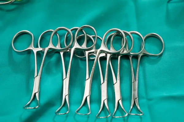 Different surgical instruments in the operating room — Stock Photo, Image