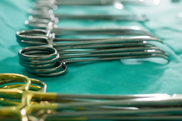 Different surgical instruments in the operating room — Stock Photo, Image