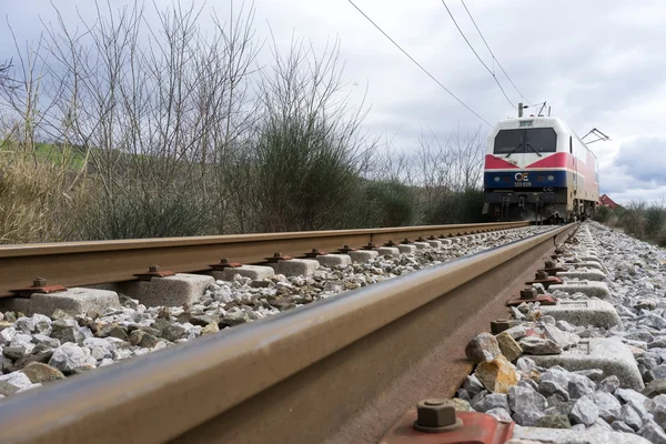 Wykolejony pociąg Trenerzy w miejscu wypadku kolejowego w Ge — Zdjęcie stockowe
