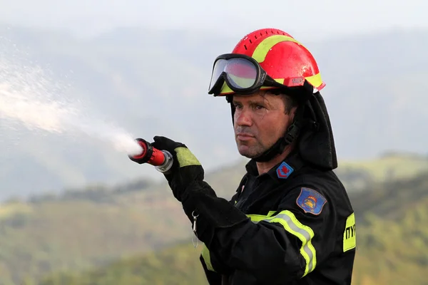 :Pan-European exercise of the Fire Brigade — Stock Photo, Image