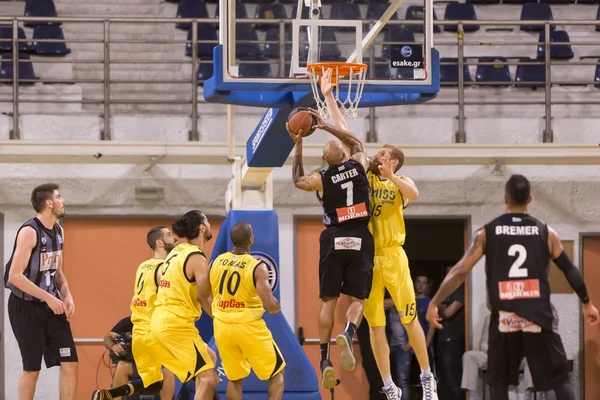 ARIS VS PAOK GREEK BASKET LEAGUE — Stok Foto