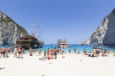 View of Navagio (Shipwreck) Beach in Zakynthos