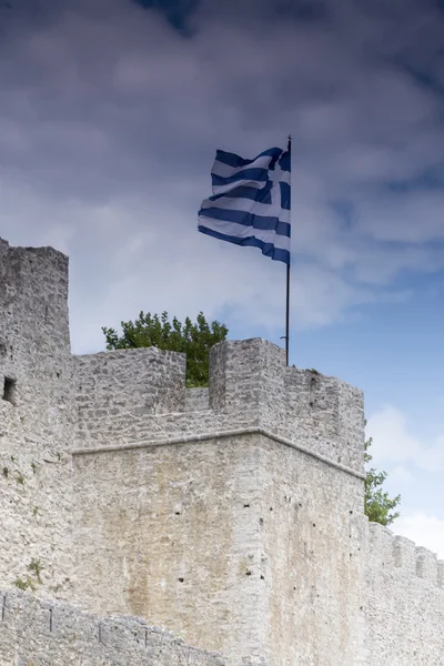 View of the Ancient Wall Amvrakia at Arta in Greece. — Stock Photo, Image