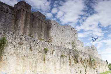 Arta Yunanistan, antik duvar Amvrakia görünümünü.