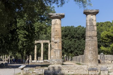 Philippeion Olympia, Yunanistan, antik kalıntıları. Archaeo