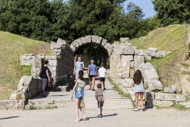 Philippeion Olympia, Yunanistan, antik kalıntıları. Archaeo