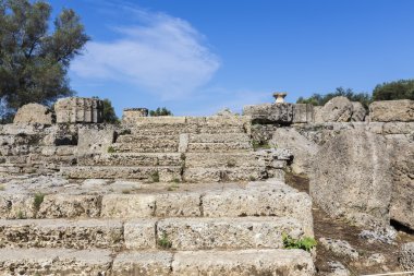 Zeus Tapınağı, Olympia Arkeolojik Sit Pel antik kalıntıları