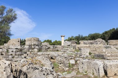 Zeus Tapınağı, Olympia Arkeolojik Sit Pel antik kalıntıları