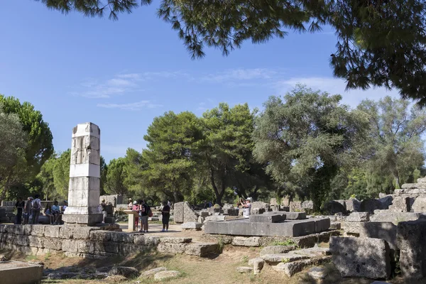 Starożytne ruiny Philippeion w Olympia, Grecja. Archaeo — Zdjęcie stockowe