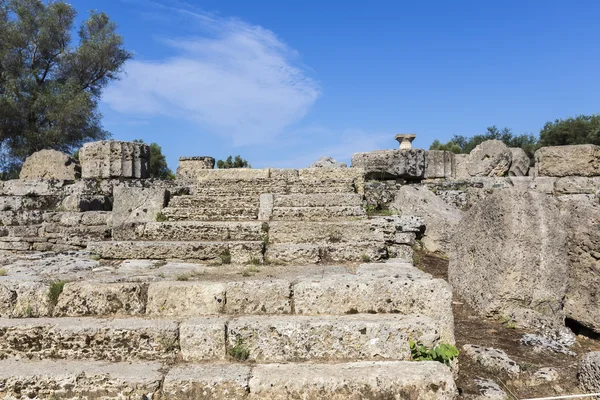 宙斯神庙，奥林匹亚遗址 Pel 古代遗址 — 图库照片