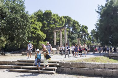Philippeion Olympia, Yunanistan, antik kalıntıları. Archaeo
