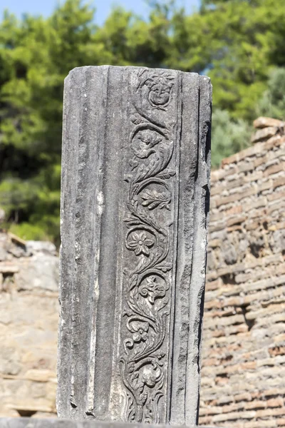 Blijft op oude archeologische site van Olympia in Griekenland — Stockfoto