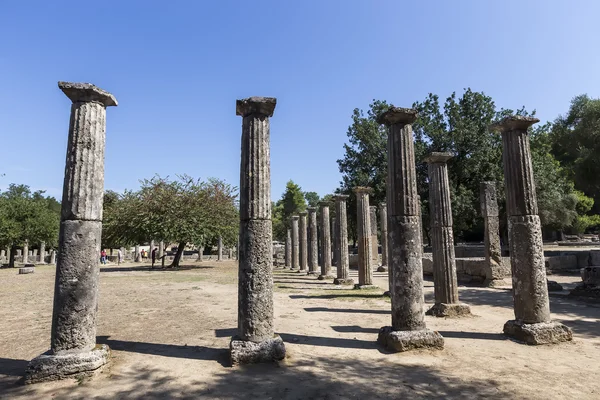 Monumento a la Palestra (siglo III. B.C.) en Olympia, Grecia — Foto de Stock