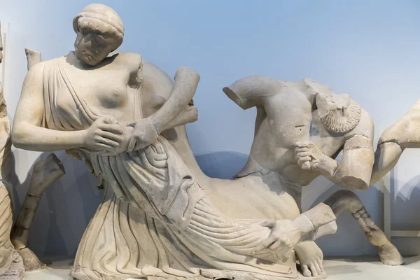 Antiche rovine del Filippeo ad Olimpia, Grecia. L'Archeo — Foto Stock