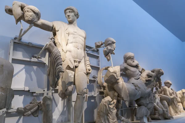 West pediment of the temple of Zeus at Olympia: Thessaly Centaur — Stok fotoğraf