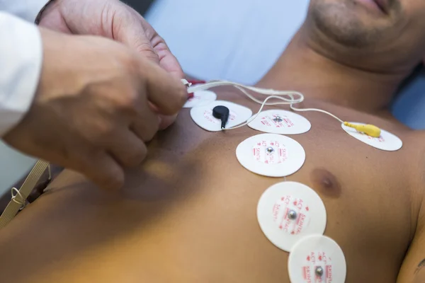 Ricardo Costa jogador de futebol do PAOK enquanto passa pela medica — Fotografia de Stock