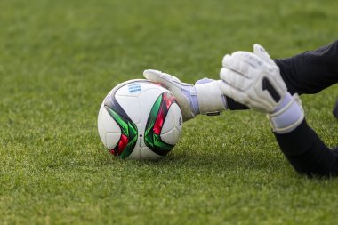 Goal Keeper of Paok with the ball in his hands during the team