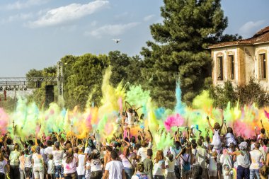 Participants at the 4th Colors day in Thessaloniki, Greece