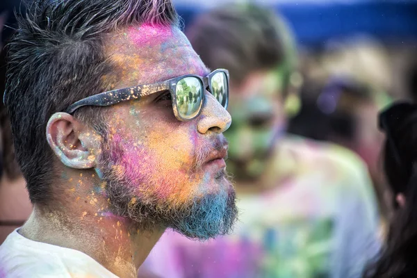 Participants at the 4th Colors day in Thessaloniki, Greece — ストック写真