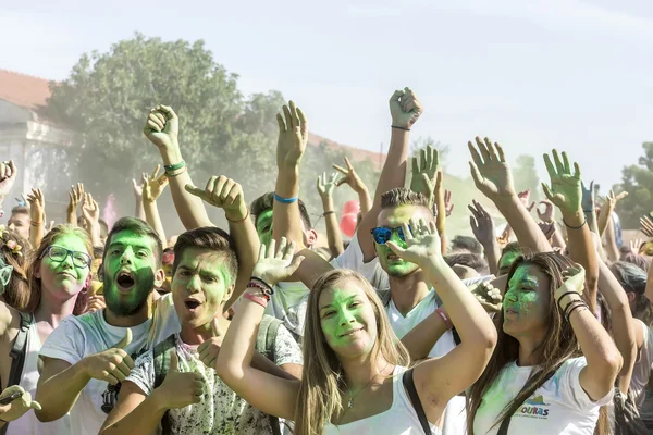 Participants at the 4th Colors day in Thessaloniki, Greece — Stock Photo, Image