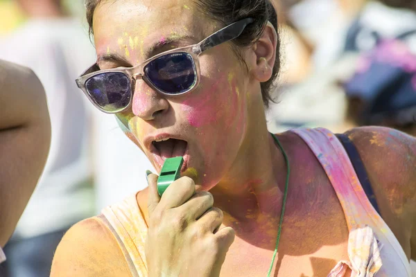 Participants at the 4th Colors day in Thessaloniki, Greece — ストック写真