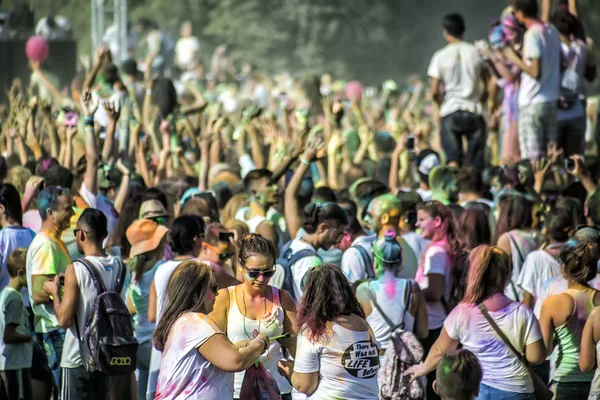 Participants at the 4th Colors day in Thessaloniki, Greece — 스톡 사진