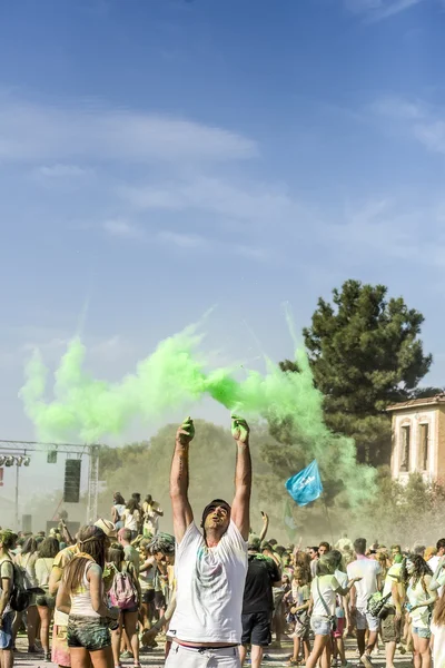 Participants at the 4th Colors day in Thessaloniki, Greece — ストック写真