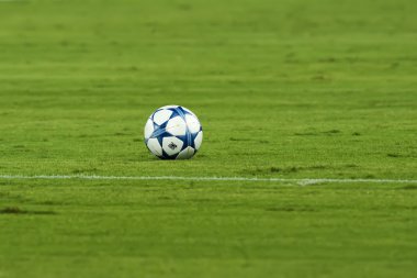 The official ball during the UEFA Champions League game between