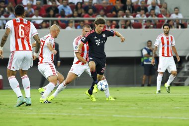 Thomas Muller during the UEFA Champions League game between Olym