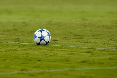 The official ball during the UEFA Champions League game between