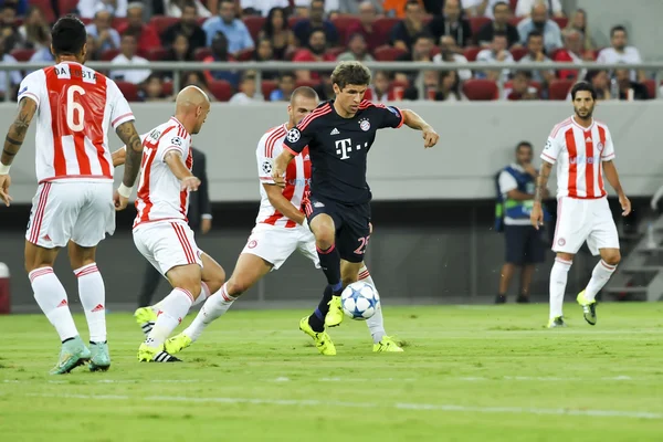 Thomas Müller während des Uefa-Champions-League-Spiels zwischen Olm — Stockfoto