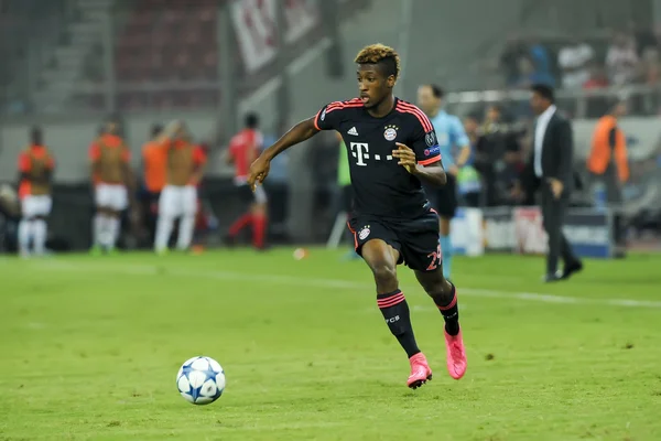 Kingsley Coman during the UEFA Champions League game between Oly — Stock Photo, Image